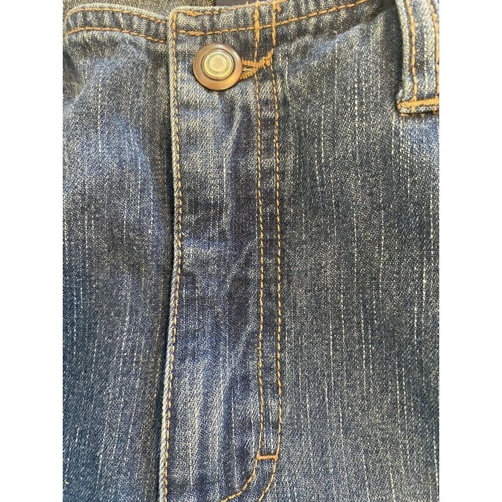 French Cuff Womens Jeans Sz 12 Embroidery Bootcut Y2K Denim Boho Western Artsy - Picture 11 of 12
